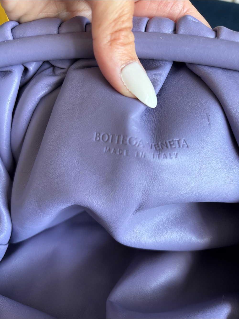 Bottega Veneta Lavender Soft Leather Pouch Clutch - Picture 7 of 9